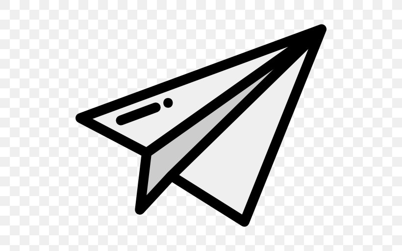 Paper Plane Airplane Clip Art, PNG, 512x512px, Paper, Airplane, Black And White, Origami, Paper Clip Download Free