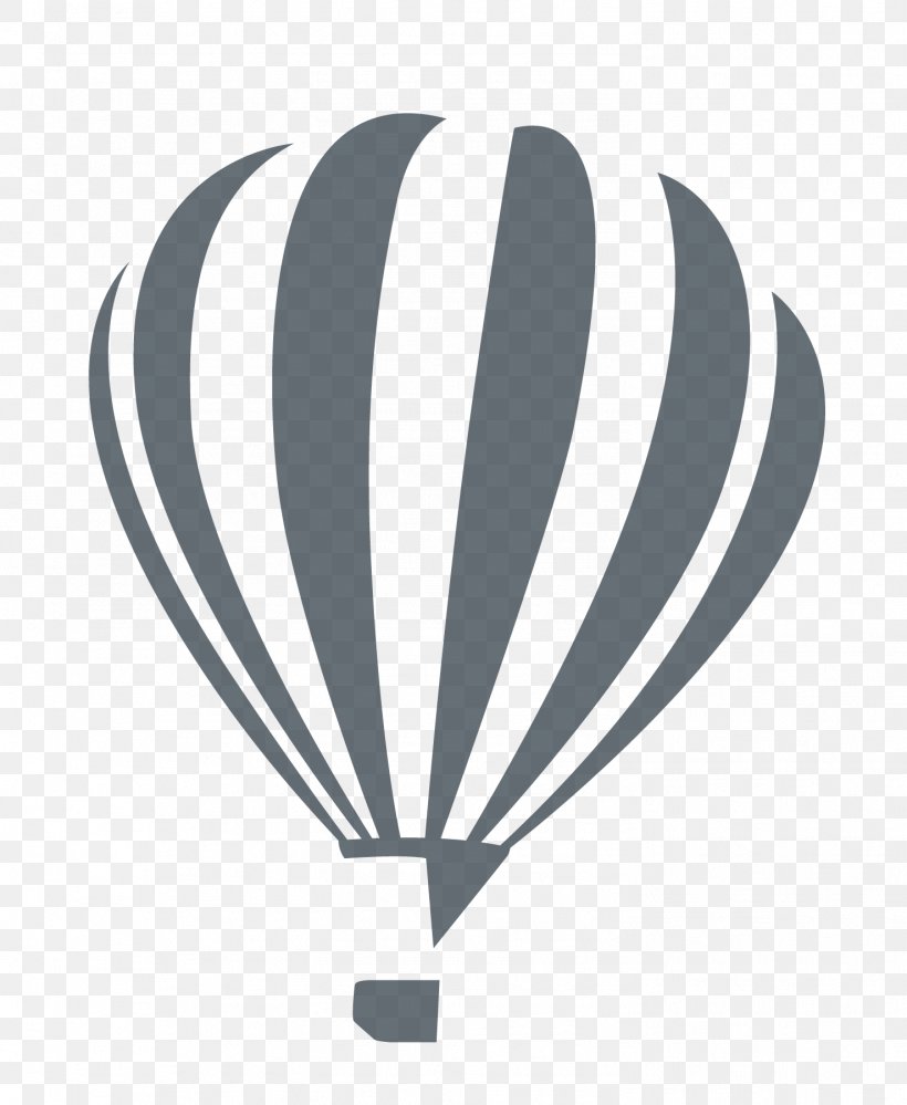 Hot Air Balloon, PNG, 1477x1801px, Hot Air Balloon, Blackandwhite, Leaf, Logo, Plant Download Free