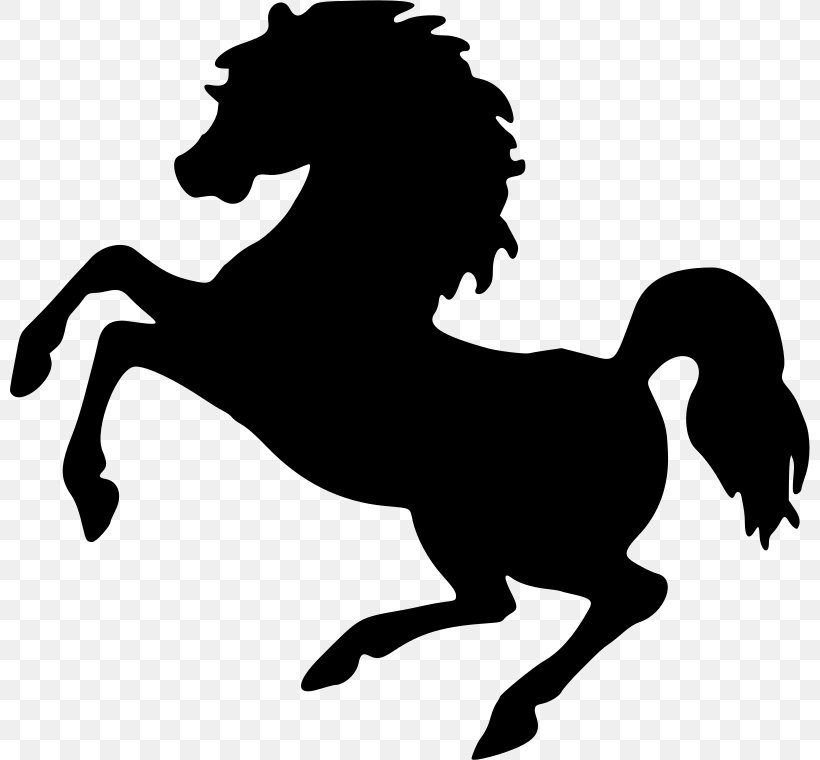 Stallion Mustang Rearing Equestrian Clip Art, PNG, 800x760px, Stallion, Black And White, Canter And Gallop, Collection, Colt Download Free