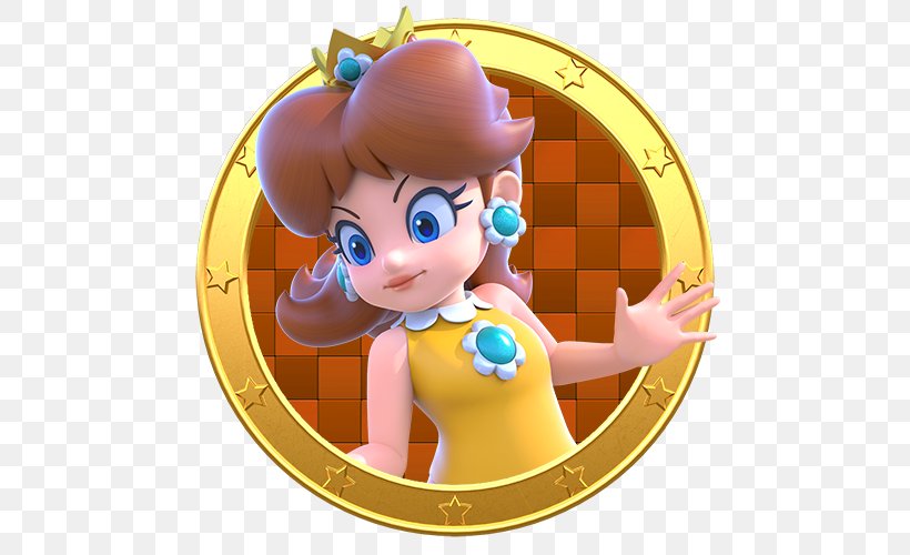Mario Party 4 Princess Daisy Princess Peach Super Mario Land, PNG, 500x500px, Mario Party 4, Cartoon, Character, Fictional Character, Figurine Download Free