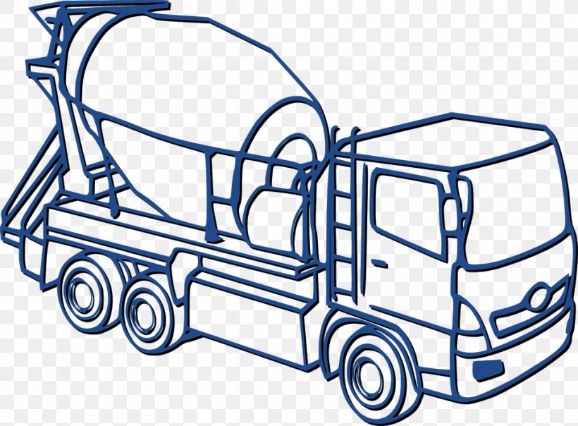 Cement Mixers Concrete Architectural Engineering, PNG, 960x708px, Cement Mixers, Architectural Engineering, Area, Automotive Design, Black And White Download Free