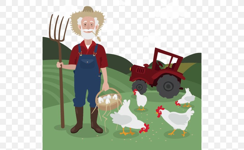 Chicken Farmer Clip Art, PNG, 534x505px, Farm, Agriculture, Art, Business, Cartoon Download Free
