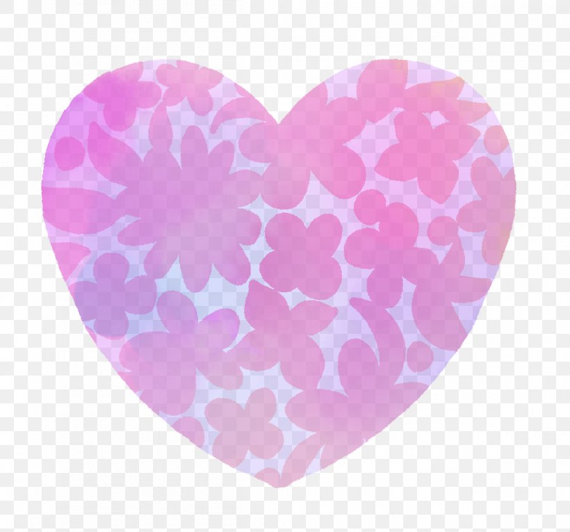 Hand-painted Flower Pattern Watercolor Heart Clipa, PNG, 1200x1120px, Heart, Magenta, Petal, Pink, Pink M Download Free