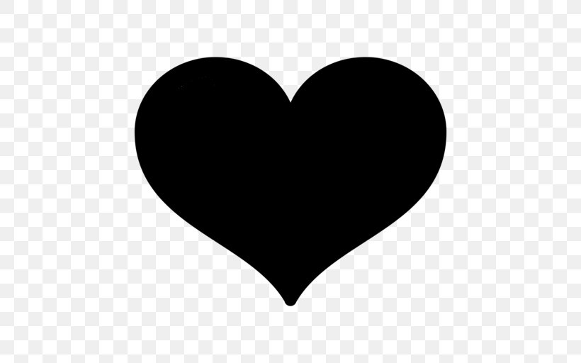 Heart Symbol Clip Art, PNG, 512x512px, Heart, Black, Black And White