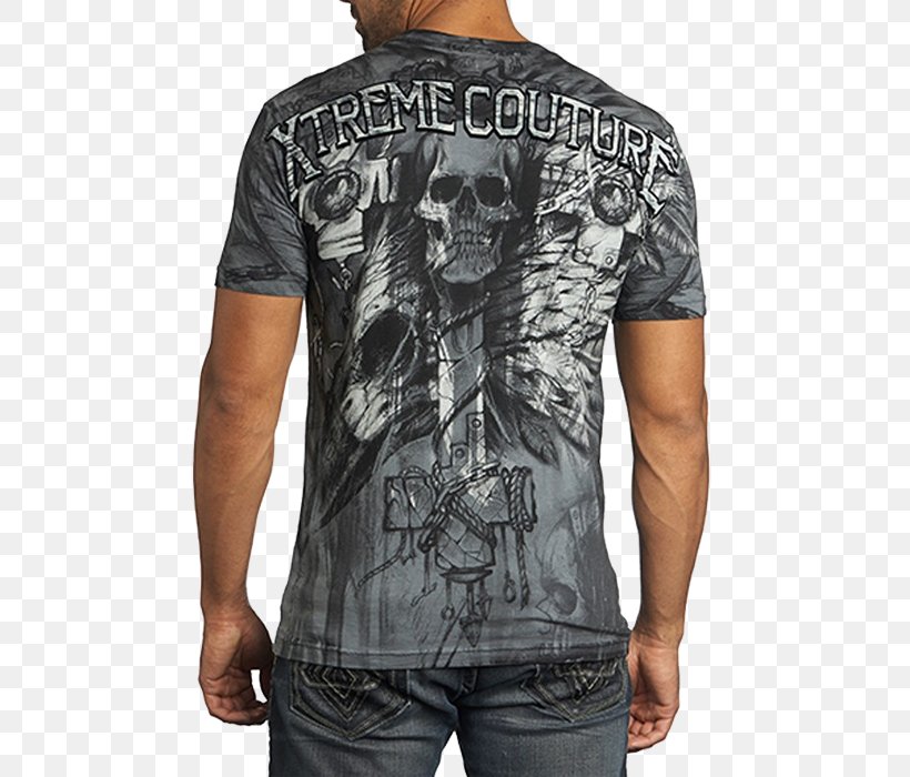 T-shirt Xtreme Couture Mixed Martial Arts Ultimate Fighting Championship Affliction Entertainment, PNG, 700x700px, Tshirt, Affliction Entertainment, Bermuda Shorts, Black, Clothing Download Free