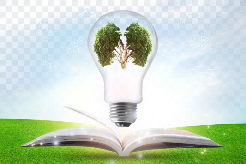 Creative Green Light Bulb, PNG, 1100x733px, Light, Advertising, Compact Fluorescent Lamp, Creativity, Electric Light Download Free