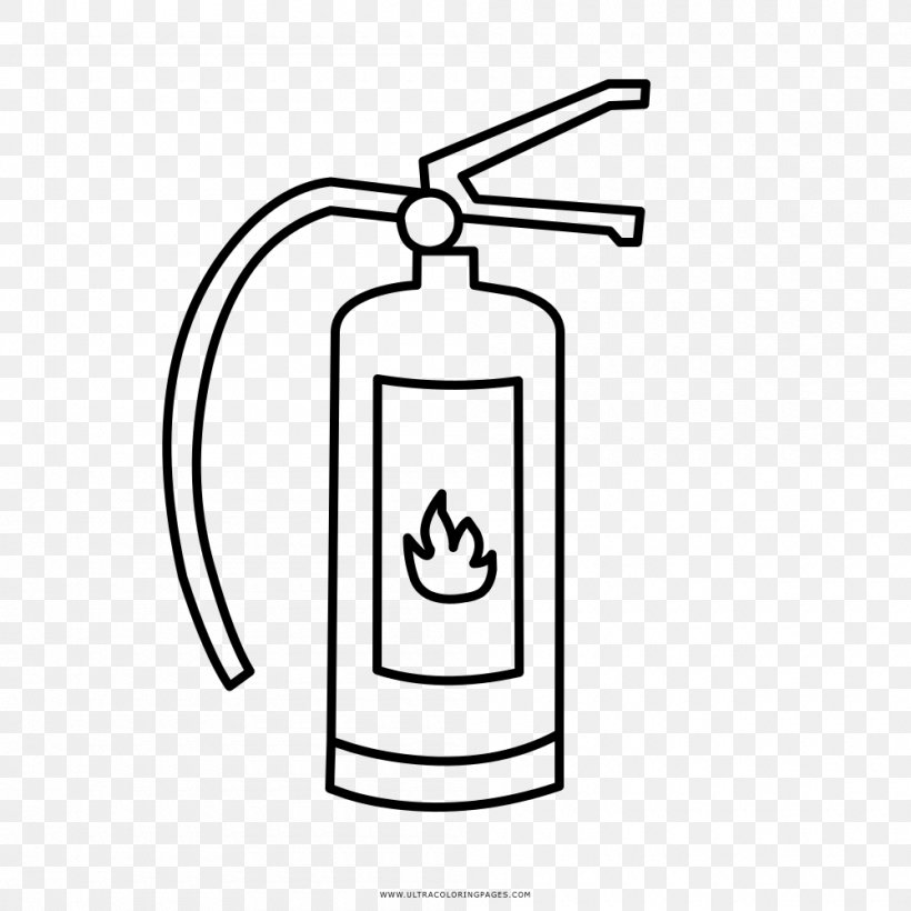 Fire Extinguishers Drawing Coloring Book, PNG, 1000x1000px, Fire Extinguishers, Area, Black And White, Brand, Coloring Book Download Free