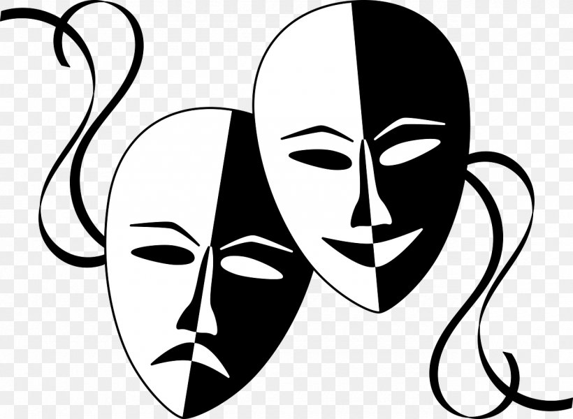 Theatre Drama Mask Clip Art, PNG, 1280x938px, Watercolor, Cartoon, Flower, Frame, Heart Download Free