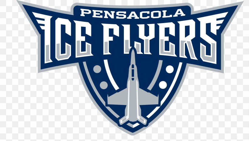Pensacola Ice Flyers Southern Professional Hockey League Knoxville Ice Bears Pensacola Bay Center Louisiana IceGators, PNG, 2480x1408px, Pensacola Ice Flyers, Area, Atlanta Gladiators, Blue, Brand Download Free