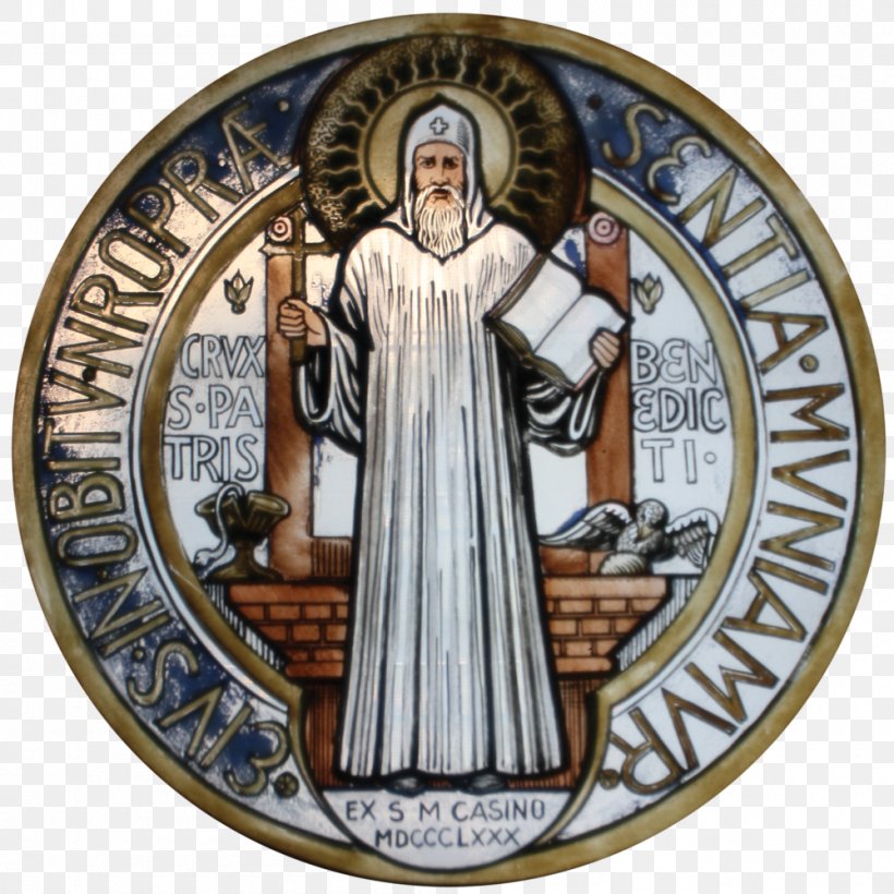 Rule Of Saint Benedict Norcia Order Of Saint Benedict Saint Benedict Medal, PNG, 1000x1000px, Rule Of Saint Benedict, Benedict Of Nursia, Catholicism, Monasticism, Monk Download Free