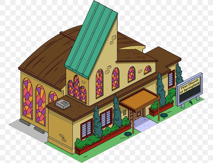The Simpsons: Tapped Out Reverend Lovejoy Springfield Church Ned Flanders, PNG, 758x630px, Simpsons Tapped Out, Building, Christian Church, Christianity, Church Download Free