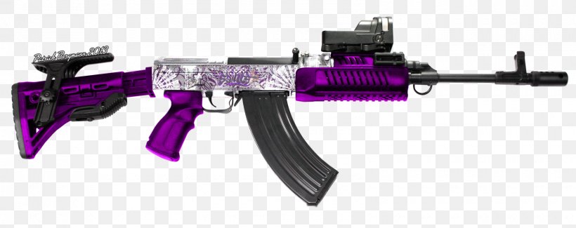 Trigger Firearm Vz. 58 AK-47 Weapon, PNG, 1600x635px, Watercolor, Cartoon, Flower, Frame, Heart Download Free