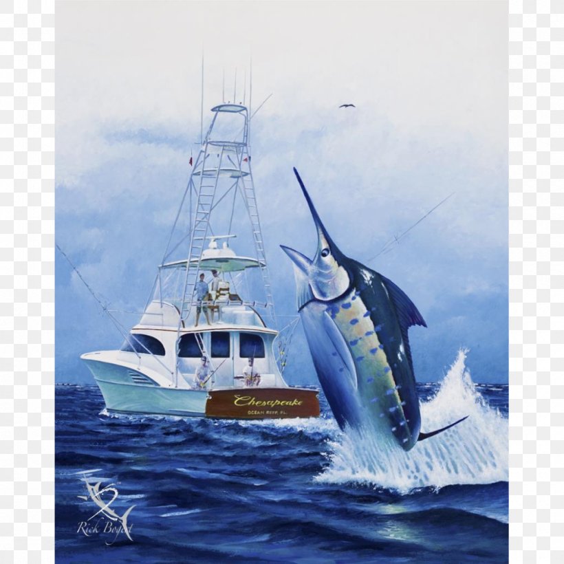 Atlantic Blue Marlin Marlin Fishing Sticker Fishing Trawler, PNG, 1000x1000px, Atlantic Blue Marlin, Back Bay, Blanket, Boat, Cafepress Download Free