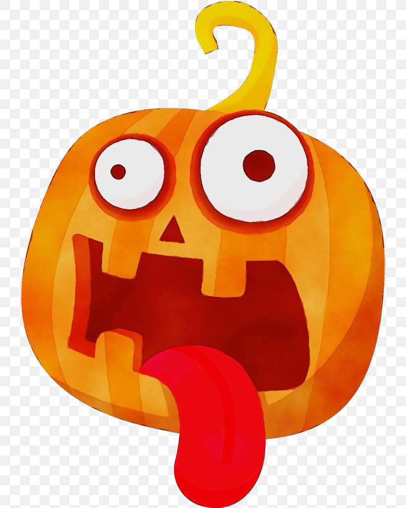 Orange, PNG, 736x1026px, Watercolor, Calabaza, Facial Expression, Fruit, Jackolantern Download Free