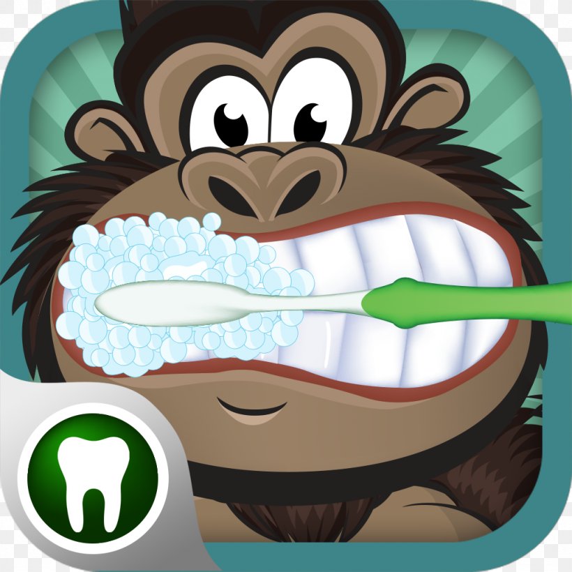 Monkey Primate Illustration Cartoon Dentistry, PNG, 1024x1024px, Monkey, Animated Cartoon, Bacteria, Cartoon, Character Download Free