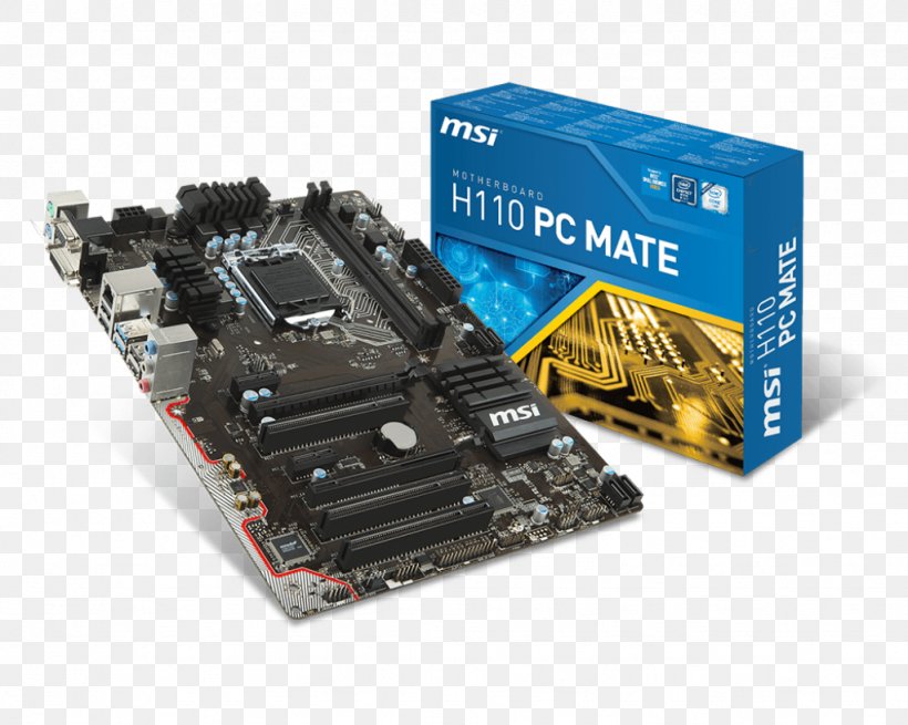 Motherboard MSI LGA 1151 Skylake ATX, PNG, 1024x819px, Motherboard, Atx, Computer Component, Computer Hardware, Ddr4 Sdram Download Free