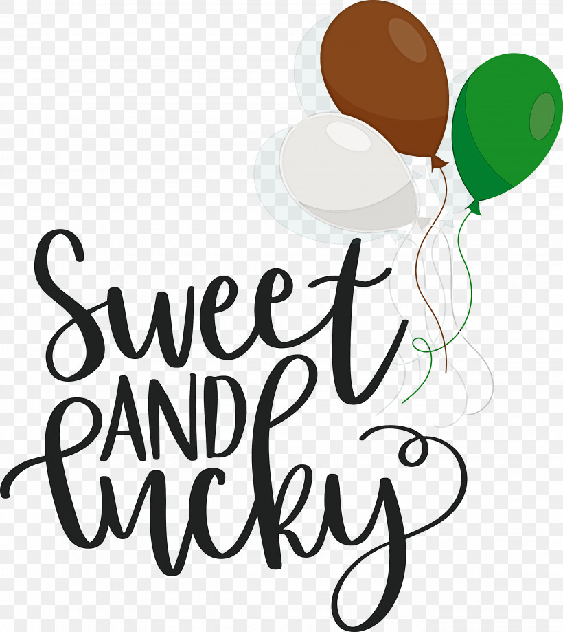 Sweet And Lucky St Patricks Day, PNG, 2674x3000px, St Patricks Day, Calligraphy, Logo, M, Meter Download Free