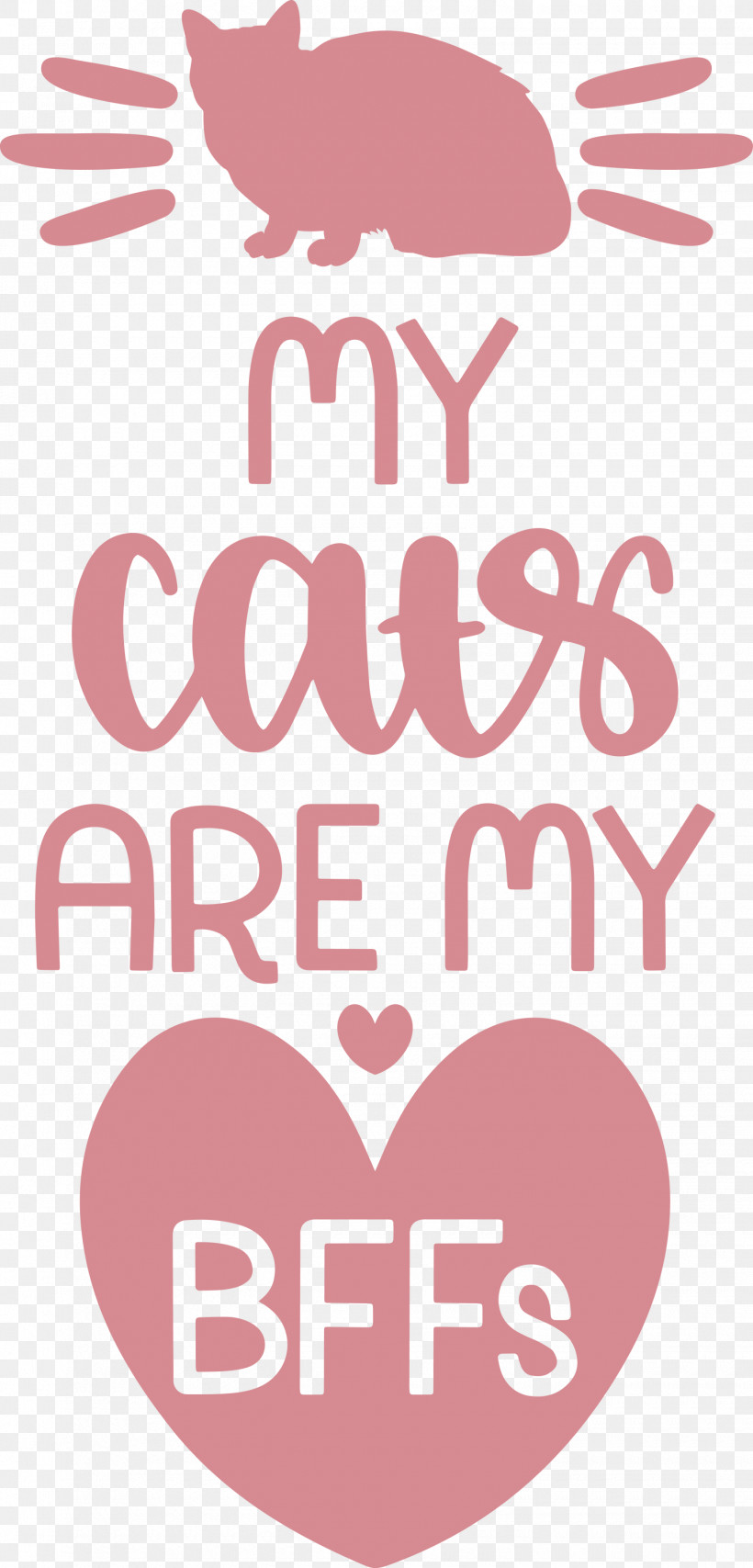My Cats Are My Bffs Cat, PNG, 1440x2999px, Cat, Geometry, Heart, Line, Logo Download Free
