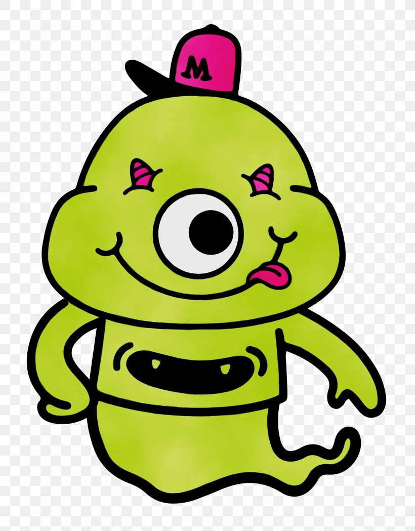 Cartoon Frogs Green Smiley Meter, PNG, 1953x2500px, Monster, Cartoon, Frogs, Green, Halloween Download Free
