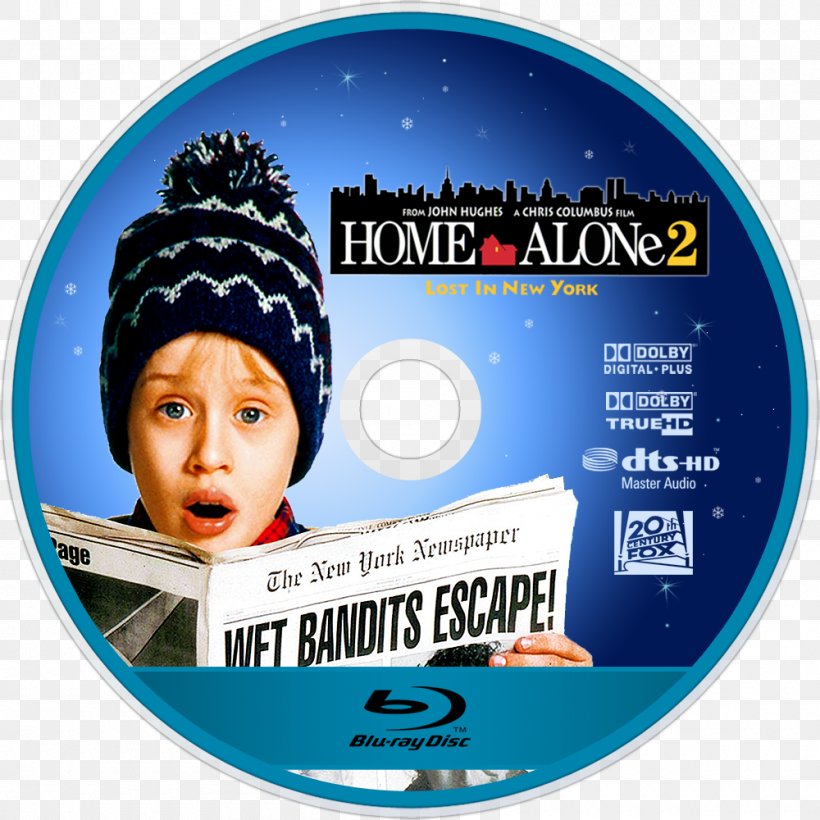 Home Alone 2: Lost In New York Blu-ray Disc Kevin McCallister New York City, PNG, 1000x1000px, 1992, Home Alone 2 Lost In New York, Bluray Disc, Brand, Comedy Download Free