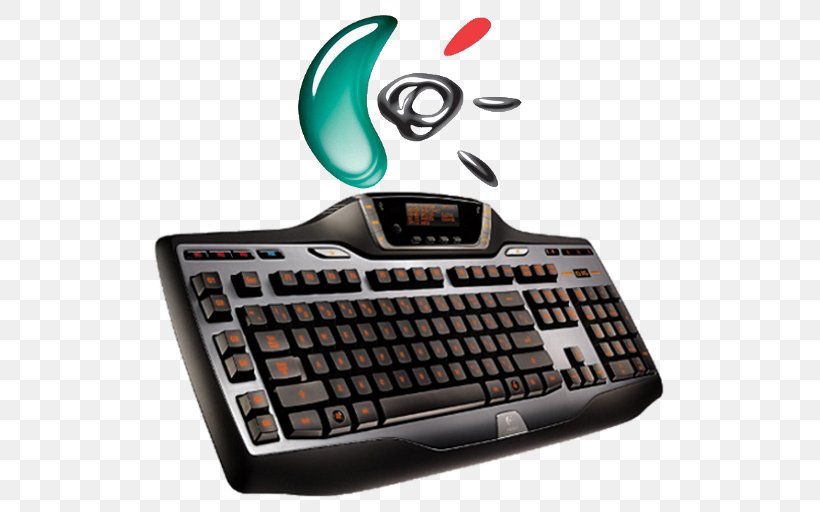 Logitech G15 Computer Keyboard Computer Mouse Gaming Keypad, PNG, 512x512px, Logitech G15, Computer Component, Computer Keyboard, Computer Mouse, Computer Software Download Free