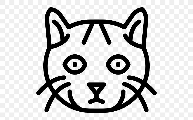 Manx Cat Whiskers Somali Cat Khao Manee Birman, PNG, 512x512px, Manx Cat, Birman, Black, Black And White, Breed Download Free