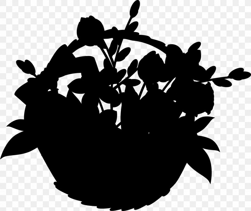 Clip Art Flower Silhouette Desktop Wallpaper Computer, PNG, 1600x1351px, Flower, Black, Black M, Blackandwhite, Computer Download Free