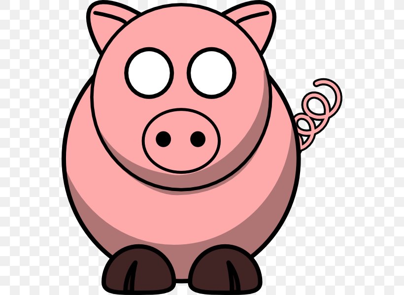 Domestic Pig Pig's Ear Clip Art, PNG, 570x599px, Pig, Artwork, Blog, Domestic Pig, Nose Download Free