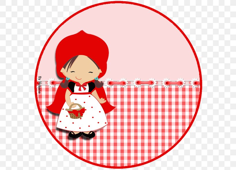 Little Red Riding Hood Label Paper Party Adhesive, PNG, 591x591px, Watercolor, Cartoon, Flower, Frame, Heart Download Free
