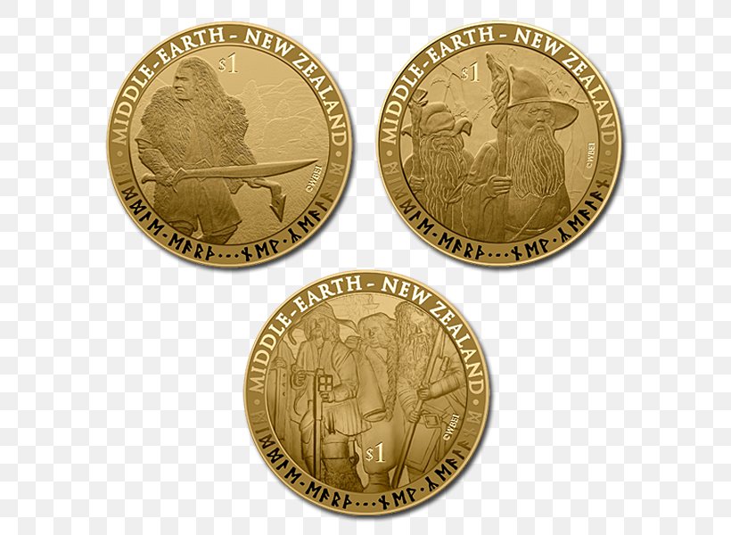 Coin New Zealand Dollar Gandalf The Hobbit, PNG, 600x600px, Coin, Bullion, Cash, Currency, Dollar Download Free