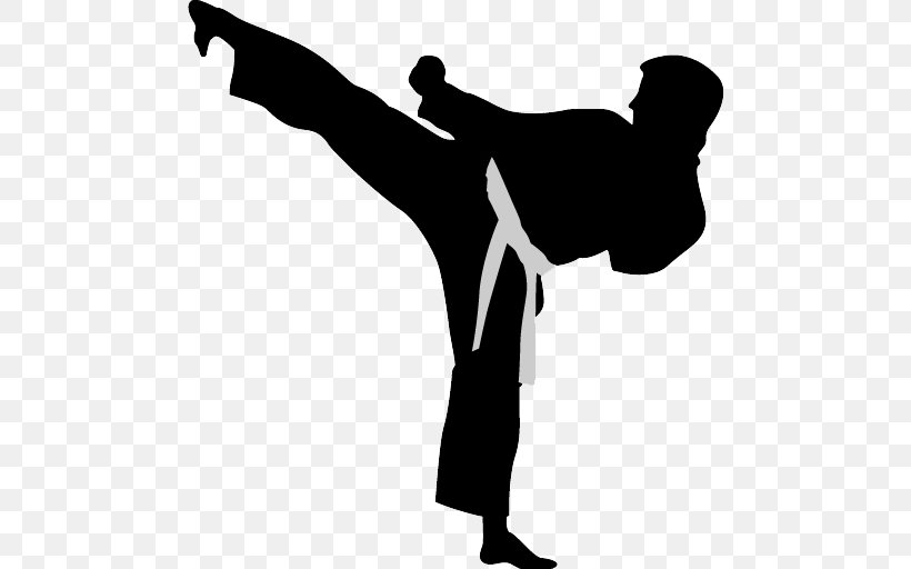 Karate Kickboxing Martial Arts Shotokan, PNG, 512x512px, Karate, Arm, Black And White, Boxing, Finger Download Free