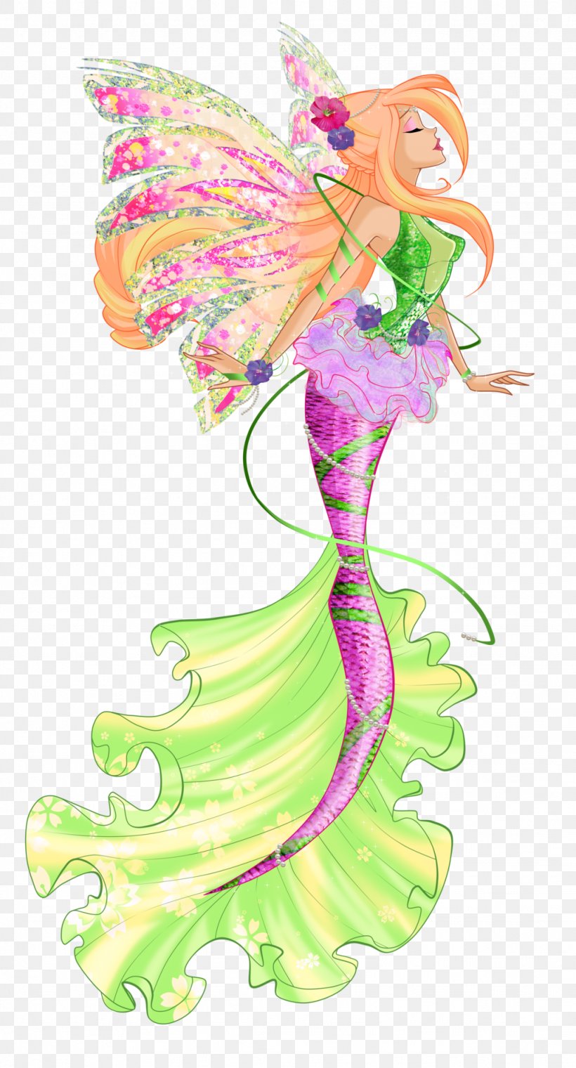 Roxy Flora Bloom Sirenix Mermaid, PNG, 1024x1899px, Roxy, Art, Bloom, Costume Design, Fairy Download Free