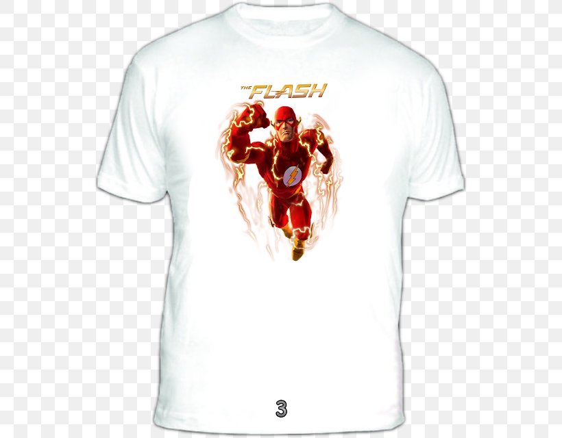 Justice League Heroes: The Flash T-shirt, PNG, 545x640px, Flash, Active Shirt, Brand, Clothing, Dc Comics Download Free