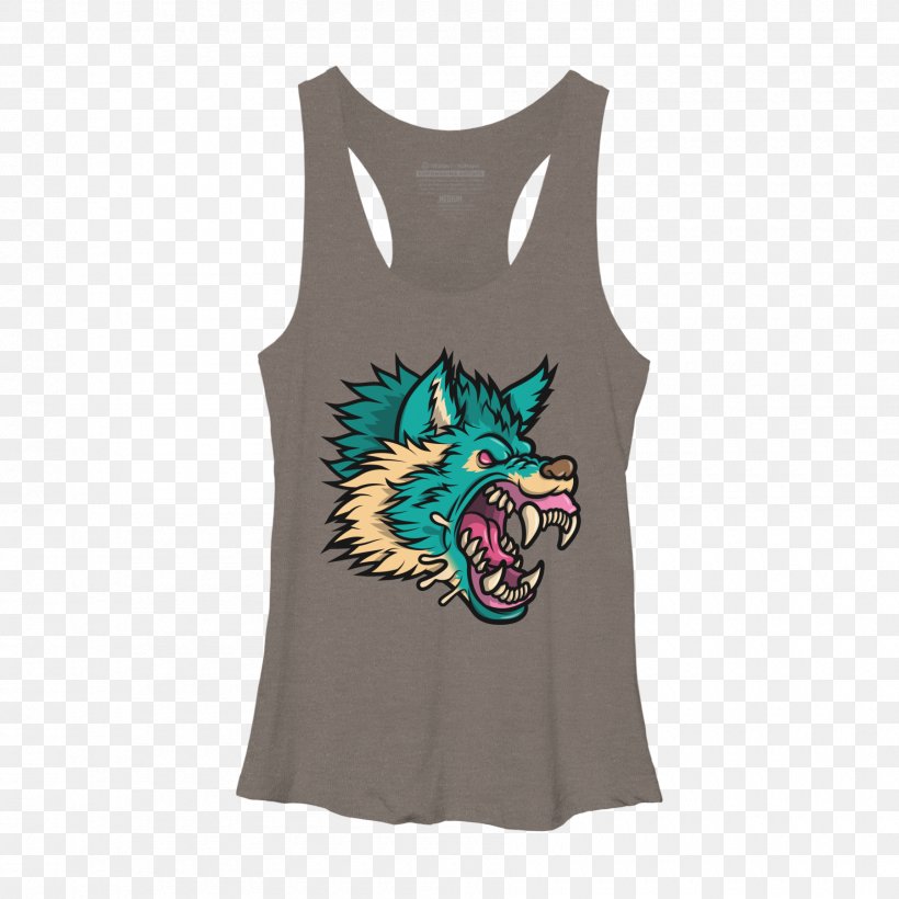 T-shirt Sleeveless Shirt Outerwear Gray Wolf, PNG, 1800x1800px, Tshirt, Active Tank, Animal, Clothing, Fictional Character Download Free