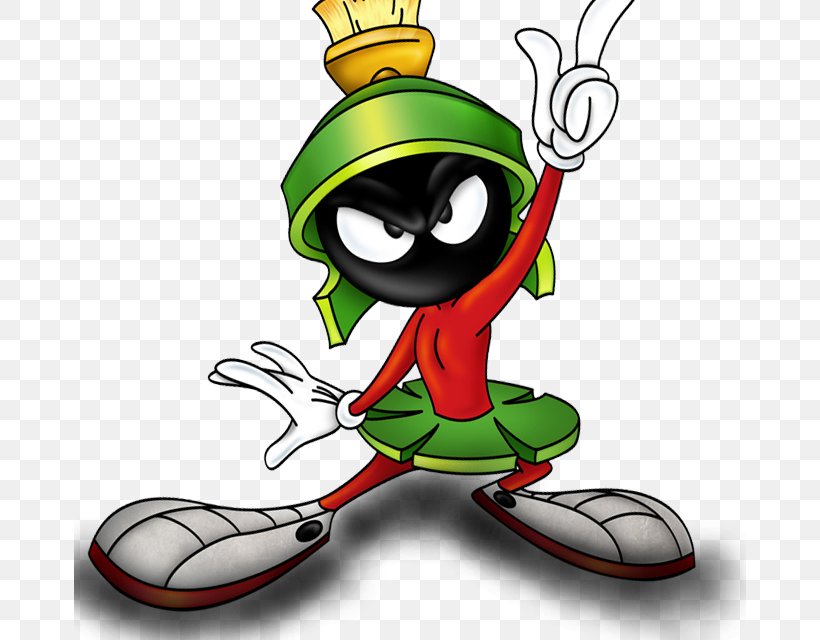 Marvin The Martian In The Third Dimension Bugs Bunny Miss Martian Looney Tunes, PNG, 672x640px, Marvin The Martian, Amphibian, Art, Artwork, Baby Looney Tunes Download Free