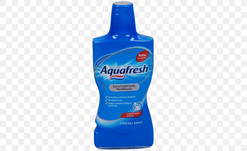 Mouthwash Aquafresh Everyday Toothpaste Crest, PNG, 500x500px, Mouthwash, Aquafresh, Crest, Dental Plaque, Dentistry Download Free