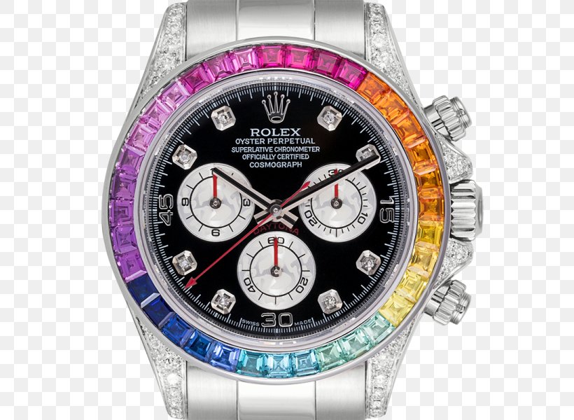 Rolex Daytona Rolex Datejust Rolex GMT Master II Watch, PNG, 600x600px, Rolex Daytona, Bezel, Brand, Chronograph, Diamond Download Free