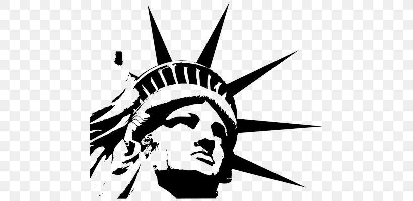 Statue Of Liberty Image Vector Graphics Clip Art, PNG, 645x400px, Statue Of Liberty, Art, Black, Black And White, Brand Download Free