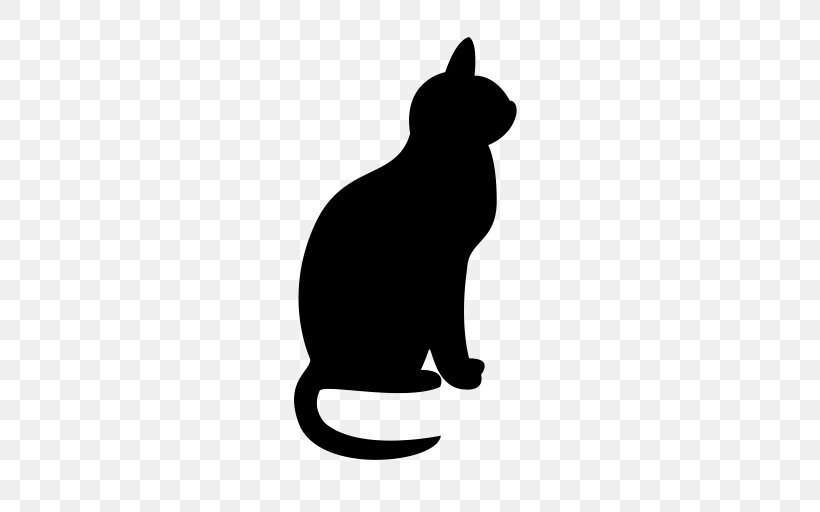 Cat Silhouette, PNG, 512x512px, Cat, Black, Black Cat, Blackandwhite, Drawing Download Free