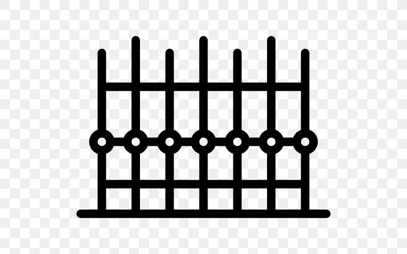 Picket Fence Garden Gate Building, PNG, 512x512px, Fence, Architectural Engineering, Area, Black And White, Building Download Free