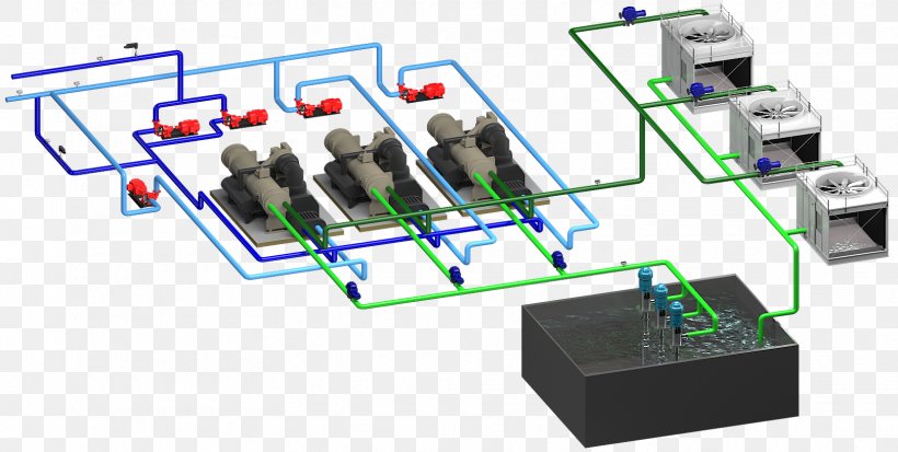 Water Chiller Chilled Water Piping, PNG, 1619x817px, 3d Computer Graphics, Chiller, Animation, Chilled Water, Circuit Component Download Free