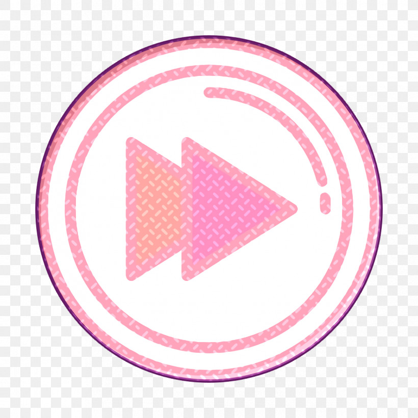 Forward Icon Multimedia Option Icon Movie  Film Icon, PNG, 1244x1244px, Forward Icon, Circle, Logo, Magenta, Movie Film Icon Download Free