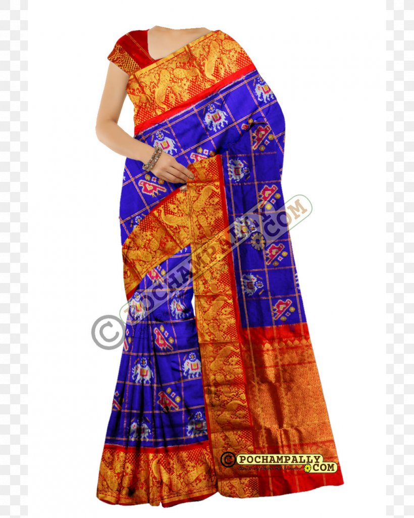 Pochampally Saree Sari Ikat Bhoodan Pochampally Silk, PNG, 1040x1300px, Pochampally Saree, Bhoodan Pochampally, Country Code, Day Dress, Electric Blue Download Free