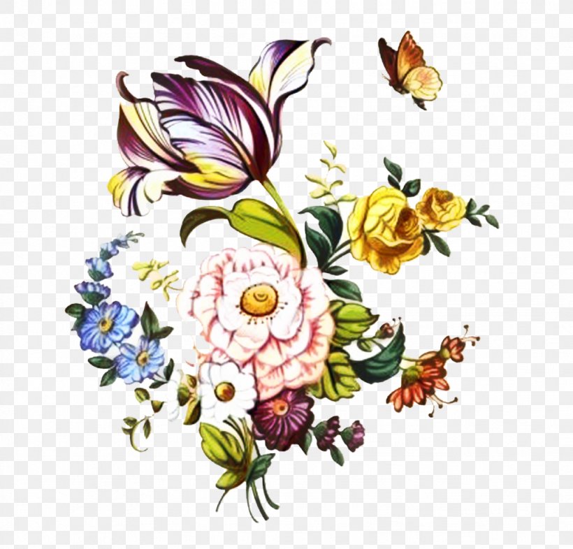 Bouquet Of Flowers Drawing, PNG, 1023x981px, Rose, Bouquet, Butterfly, Cut Flowers, Drawing Download Free