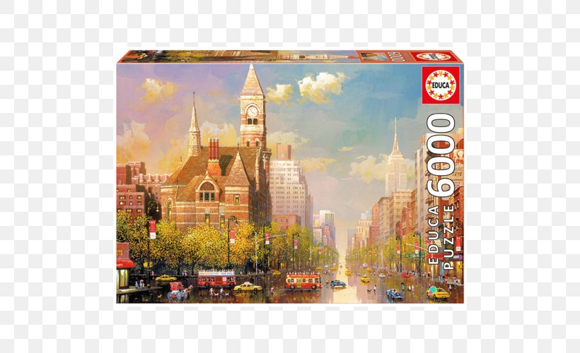 Jigsaw Puzzles Puzz 3D New York City Educa Borràs, PNG, 500x500px, Jigsaw Puzzles, Board Game, Castorland, City, Cityscape Download Free