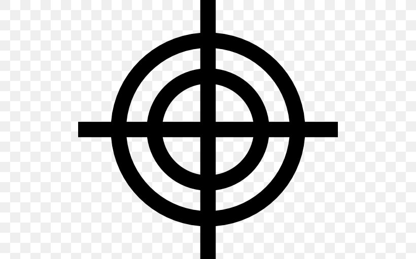 Shooting Target Gun Firearm Reticle, PNG, 512x512px, Shooting Target, Area, Black And White, Firearm, Gun Download Free