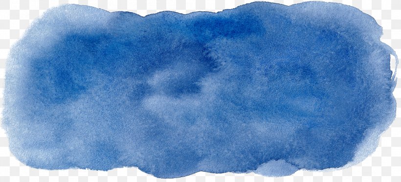 Watercolor Painting Ink Blue, PNG, 2128x967px, Blue, Cloud, Color, Colored Pencil, Drawing Download Free