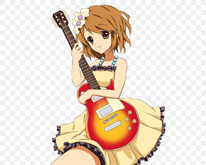 Yui Hirasawa Sailor Venus Mio Akiyama Guitar Fate/stay Night, PNG, 1280x1024px, Watercolor, Cartoon, Flower, Frame, Heart Download Free