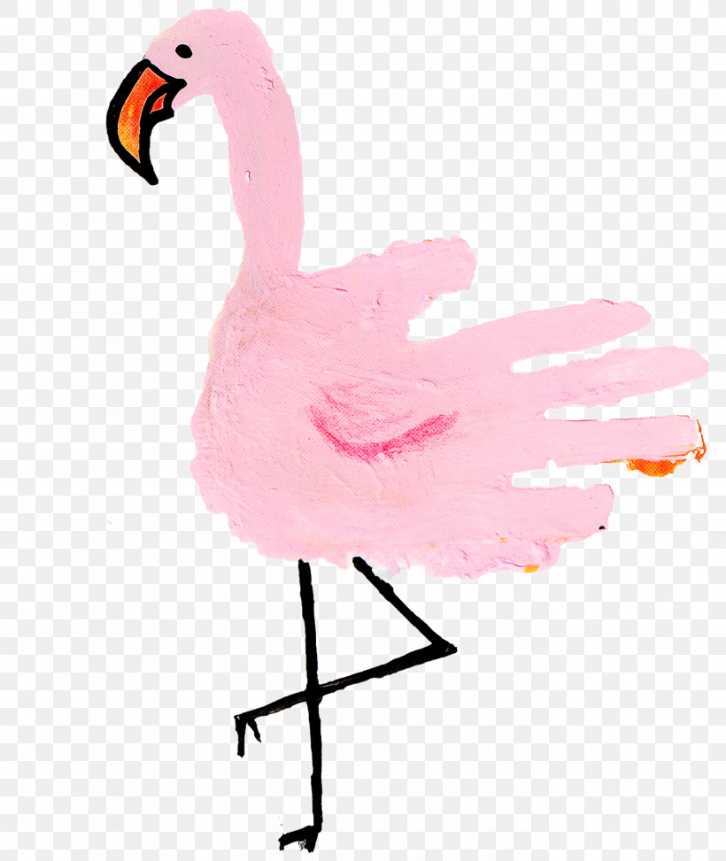 Flamingo, PNG, 1392x1653px, Bird, Beak, Feather, Flamingo, Goose Download Free