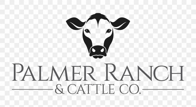 Dairy Cattle Palmer Ranch Logo, PNG, 3600x1971px, Dairy Cattle, Beef, Black And White, Brand, Cattle Download Free